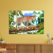 CONGO LEOPARD LEINWANDDRUCK (Insitu (Wohnzimmer))