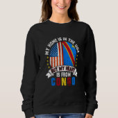 Congolese American Patriot Heart is from Congo Fla Sweatshirt (Vorderseite)