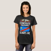 Congolese DR Congo Congolese Flag Congolese Wife T-Shirt (Vorne ganz)