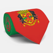 Congolese Flag & Coat of Arms, Republik Kongo Krawatte (Gerollt)