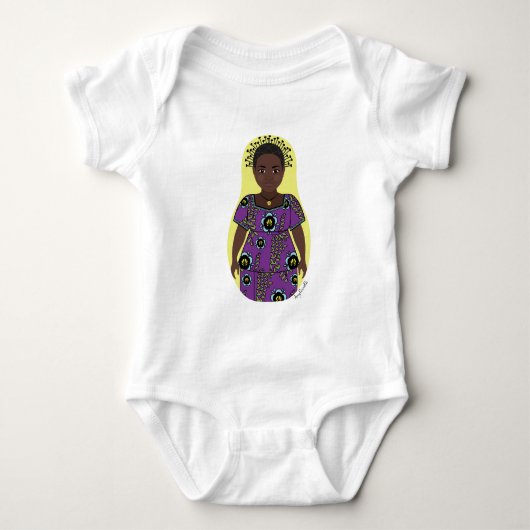 Congolese Matryoshka Baby Bodysuit Strampler (Vorderseite)