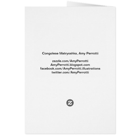 Congolese Matryoshka Card (Hinten)