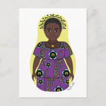 Congolese Matryoshka Postcard