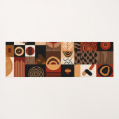 Congolese motifs background grid yogamatte (Rückseite (Horizontal))