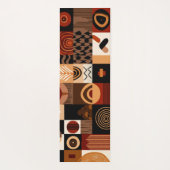 Congolese motifs background grid yogamatte (Rückseite)