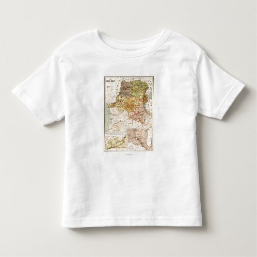 CongoPanoramic MapCongo Kleinkind T-shirt (Vorderseite)