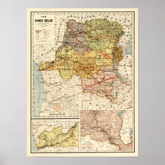 CongoPanoramic MapCongo Poster (Vorne)