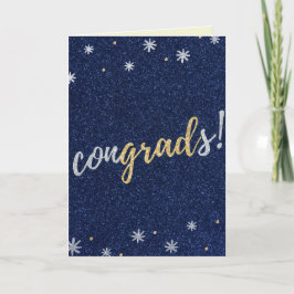 Congrads Glitzer Abschluss Card Karte