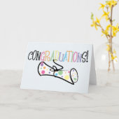 CONGRADUATIONS! KARTE (Gelbe Blume)