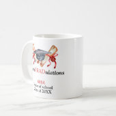 ConGRADulationen,Personalisierte Abschluss-Geschen Kaffeetasse (Vorderseite Links)