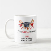 ConGRADulationen,Personalisierte Abschluss-Geschen Kaffeetasse (Links)