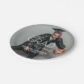 ConGRADulations Abschluss Paper-Teller Pappteller (Schrägansicht)