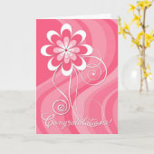 Congradulations - Chemotherapie abgeschlossen Karte (Gelbe Blume)