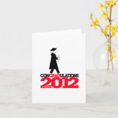 ConGRADulations Class of 2012 Card Cap Gown 5 Karte (Gelbe Blume)