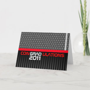 Congradulations Klasse des 2011 Karten-schwarzen Karte