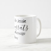 Congrats add name message wedding newly wed couple kaffeetasse (VorderseiteRechts)