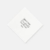 Congrats add name message wedding newly wed couple serviette (Ecke)