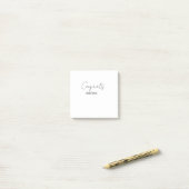 Congrats congratulations graduate name date  post-it klebezettel (Auf Schreibtisch)