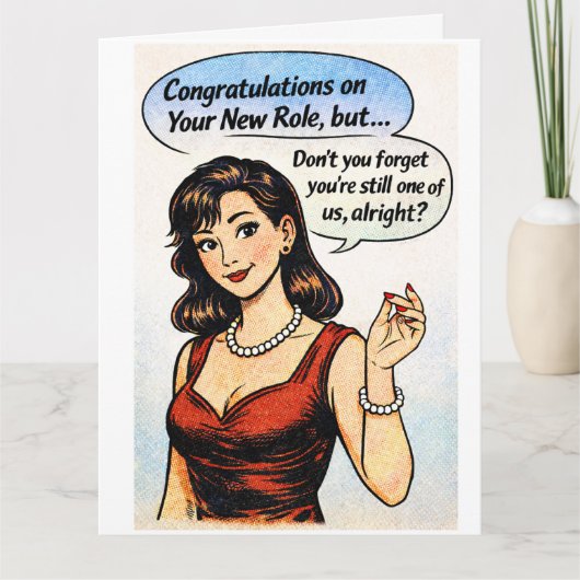 Congrats! Don't forget about us! Dankeskarte (Vorderseite)