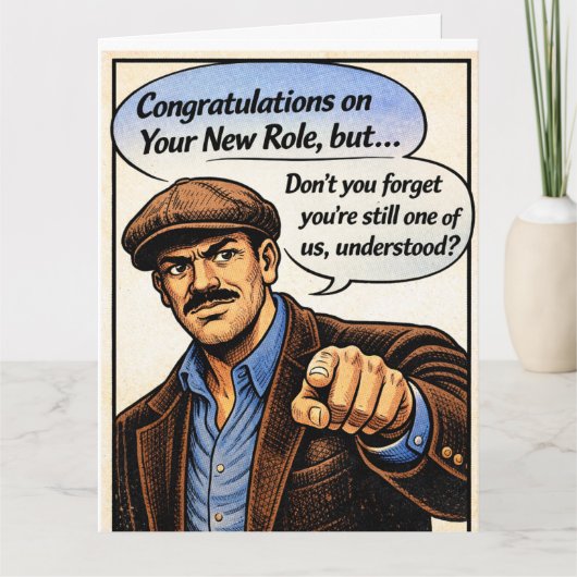 Congrats! Don't forget about us! Dankeskarte (Vorderseite)