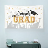 Congrats GRAD banner backdrop graduation (Messe)