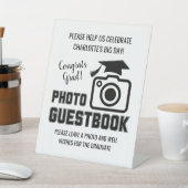 Congrats Grad Graduation Photo Guest Book Sockelschild (In SItu)