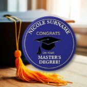Congrats Grad! Master's degree custom Button