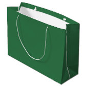 Congrats Grad! Personalized green Gift bag Große Geschenktüte (Rückseite Schrägansicht)