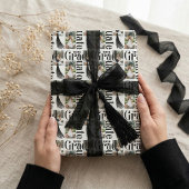 Congrats Grad tassel Photo Collage Class of 2026 Geschenkpapier Set