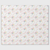 Congrats Grad Watercolour Grad Cap Class of 2026 Geschenkpapier (Flach)