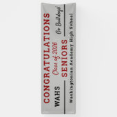 Congrats Grads Seniors Year Mascot Banner (Vertikal)