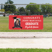 Congrats Graduate Custom Banner Red (Insitu)