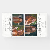 Congrats Graduate Hand Drawn Script Photo Collage Banner (Horizontal)