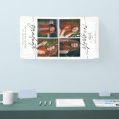 Congrats Graduate Hand Drawn Script Photo Collage Banner (Messe)