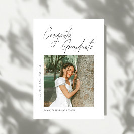 Congrats Graduate Photo Graduation Announcement Ankündigung