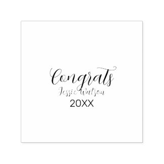 Congrats graduate pink purple name year 20XX date  Permastempel