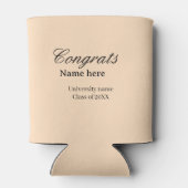 Congrats graduate university name class of 20XX na Dosenkühler (Rückseite)