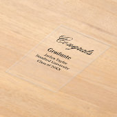 Congrats graduation name university name class of acryleinladungen (Ablage )