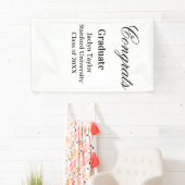 Congrats graduation name university name class of banner (Insitu)