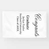 Congrats graduation name university name class of banner (Horizontal)