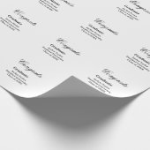 Congrats graduation name university name class of geschenkpapier (Ecke)