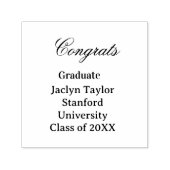 Congrats graduation name university name class of  permastempel (Design)