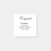Congrats graduation name university name class of post-it klebezettel (Vorderseite)