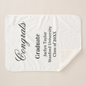 Congrats graduation name university name class of sherpadecke (Vorderseite (Horizontal))