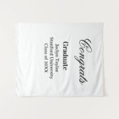 Congrats graduation name university name class of wandteppich (Vorderseite (Horizontal))