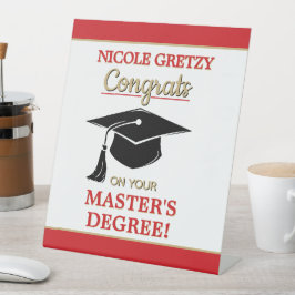 Congrats! Master's Degree Graduation Sockelschild