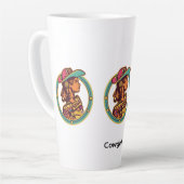 Congrats Monkey Mug – Fun Celebration Drinkware Milchtasse (Linke Ecke)