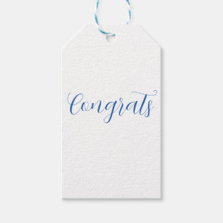 congrats name blue stylish graduation date year geschenkanhänger