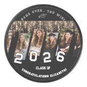Congrats Name Party Graduation Class Off.. Favor  Eishockey Puck (Vorderseite)