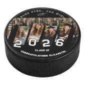 Congrats Name Party Graduation Class Off.. Favor  Eishockey Puck (3/4)